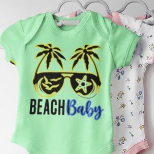 Onsies, baby shirt, Beach Baby Onsie NEW